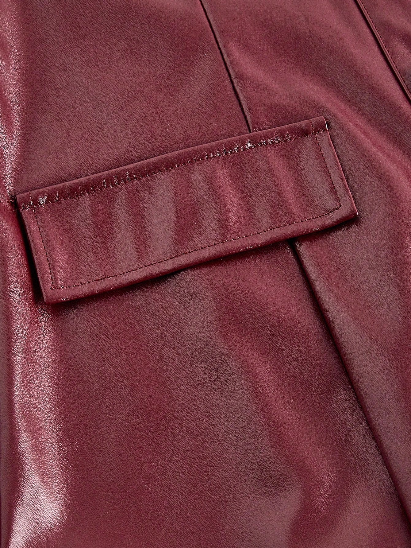 Military Green Patchwork Shirt Dress with PU Leather Detail Casual Design