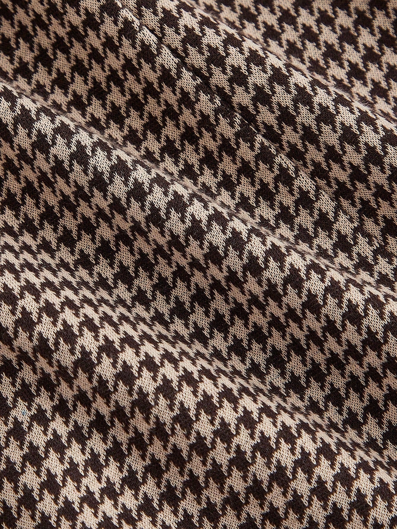 Tweed Collared Sleeveless Dress with Button Front Suit Style Skirt Design for Business Casual Wear