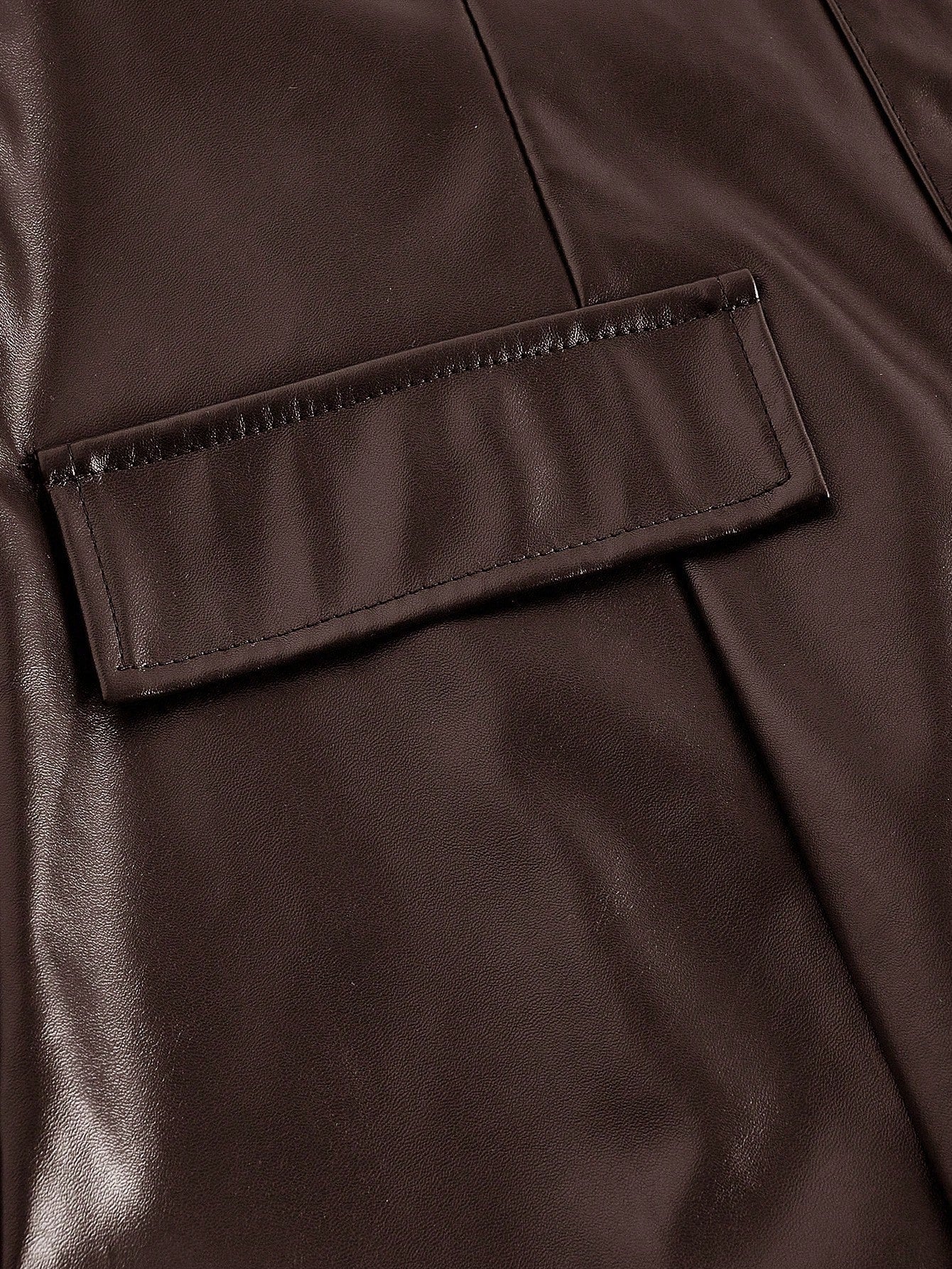 Military Green Patchwork Shirt Dress with PU Leather Detail Casual Design