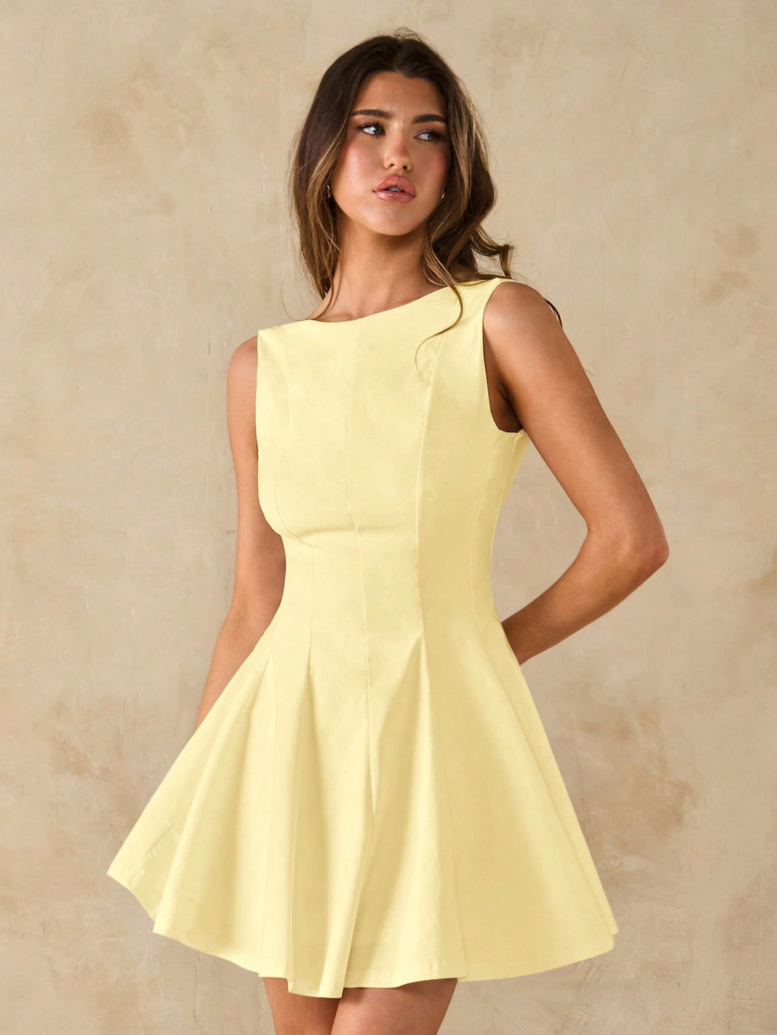 Minimalist Camisole Bodycon A-Line Dress for Graduation, Party, and Business Casual Occasions