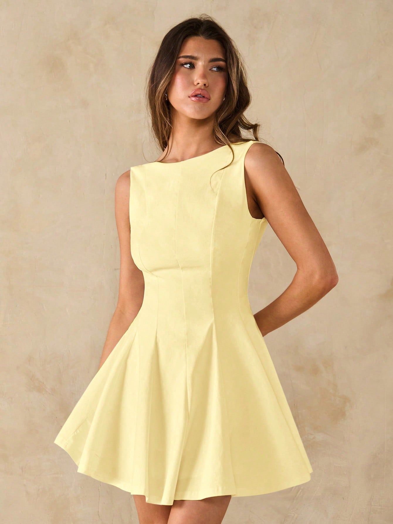 Minimalist Camisole Bodycon A-Line Dress for Graduation, Party, and Business Casual Occasions