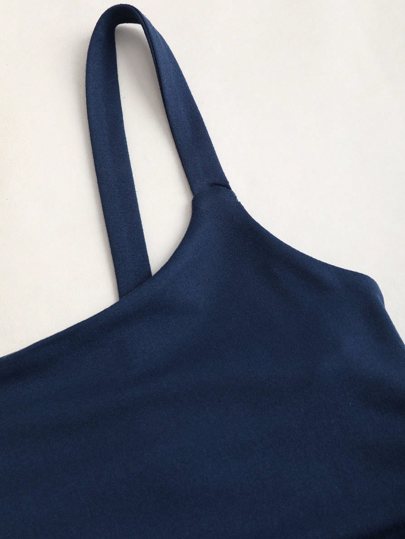 Solid Color Mini Dress Neutral Color Single Piece Drawstring Asymmetrical Hem Design For Casual Wear