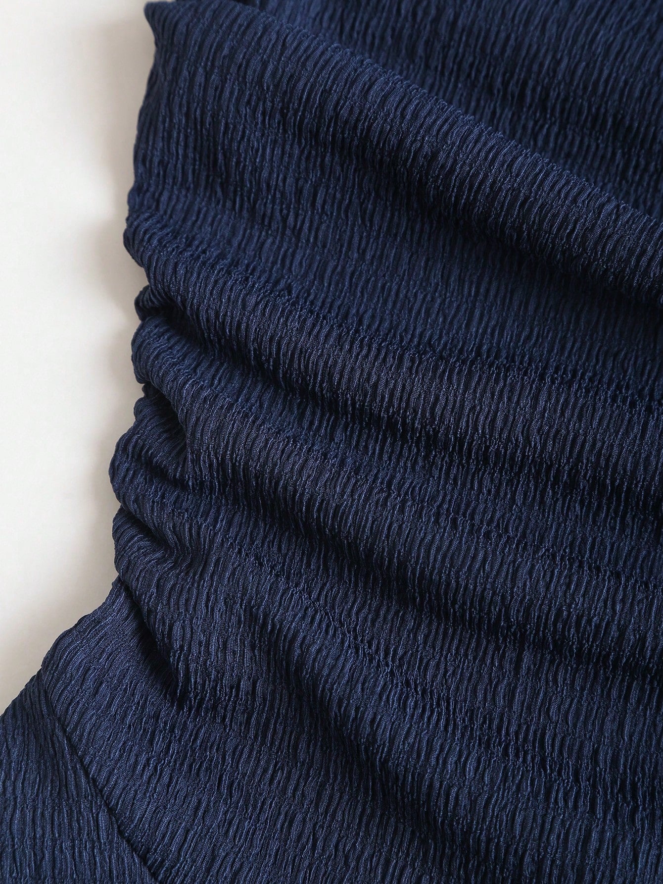 Textured Fabric Dress Neutral Color Single Piece Sleeveless Design For Daily Styling