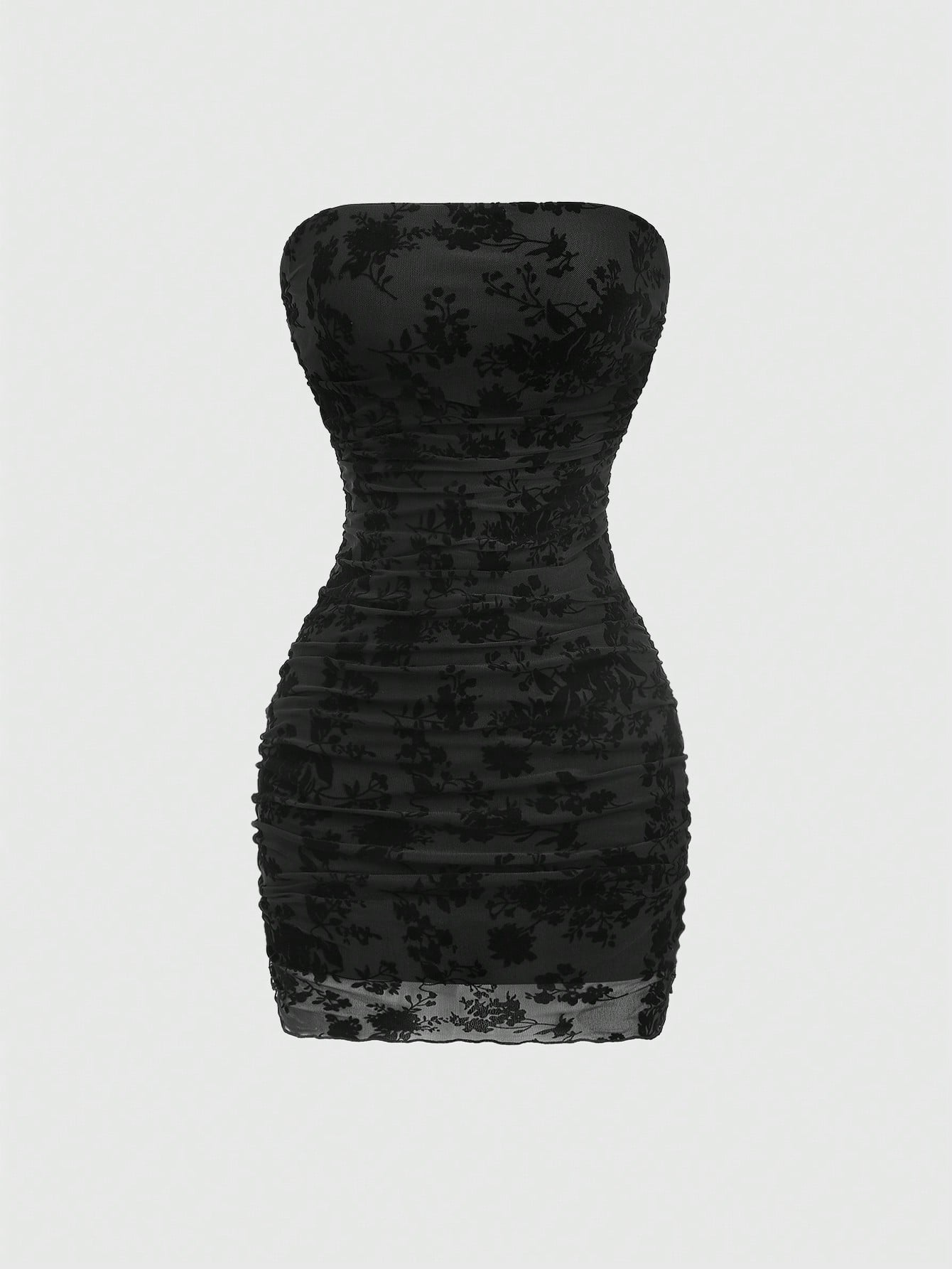 Solid Color Mini Dress Neutral Color Single Piece Halter Neck Embroidered Detail Design For Daily Styling