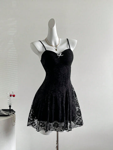 Solid Color Mini Dress Pink Color Single Piece Ruffle Detail Textured Fabric Design For Daily Styling