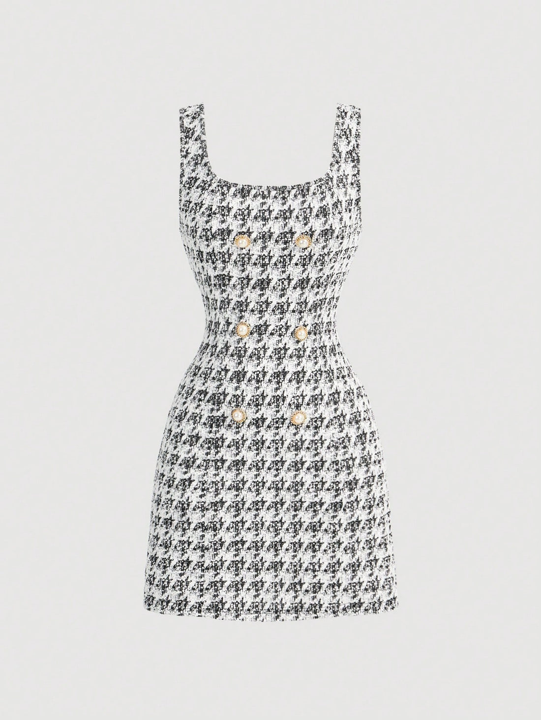 Multicolor Knit Mini Dress Neutral Tone Single Piece Sleeveless Design For Casual Wear