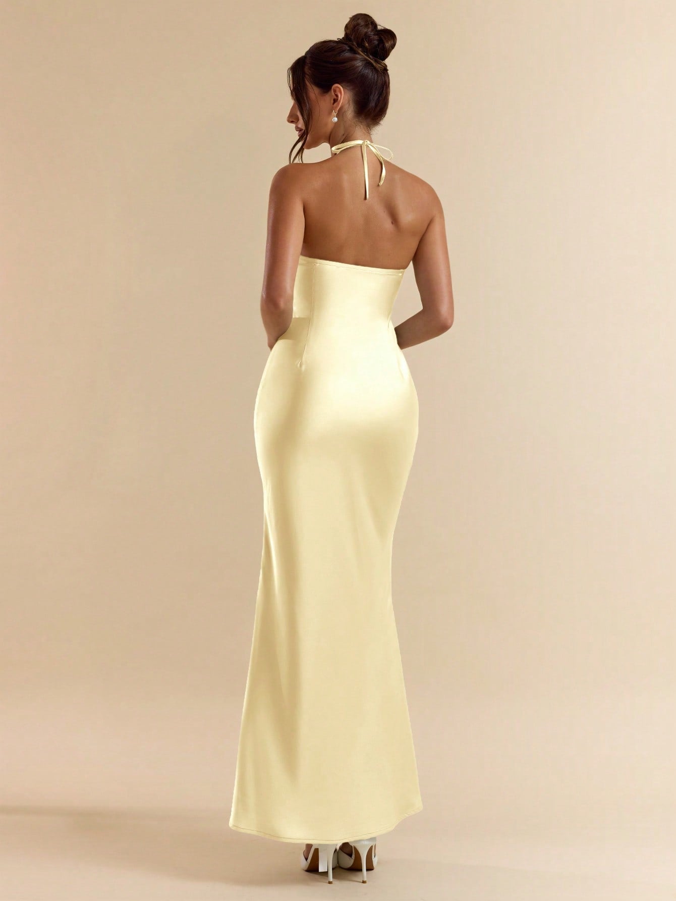 Green Spaghetti Strap Long Satin Mermaid Dress with 3D Floral Decoration for Parties and Formal Occasions