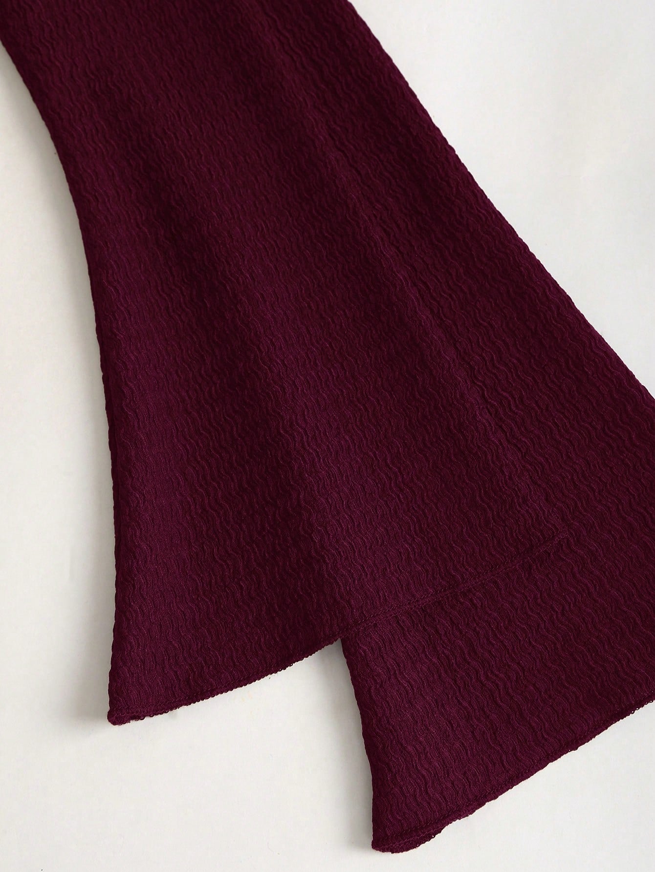Solid Color Dress Neutral Color Single Piece Flare Sleeve Waist Detail Design For General Occasions