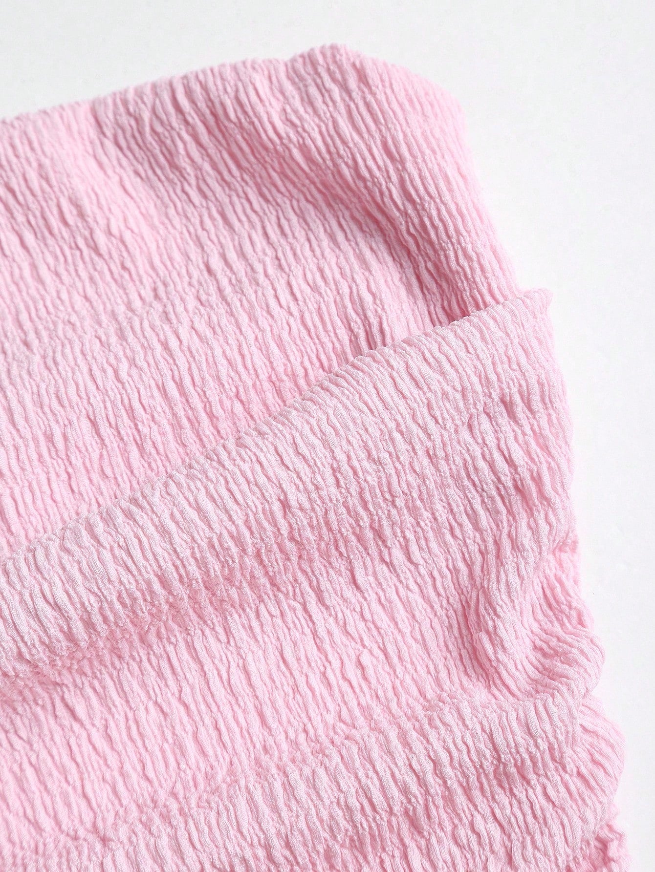 Textured Fabric Dress Neutral Color Single Piece Sleeveless Design For Daily Styling