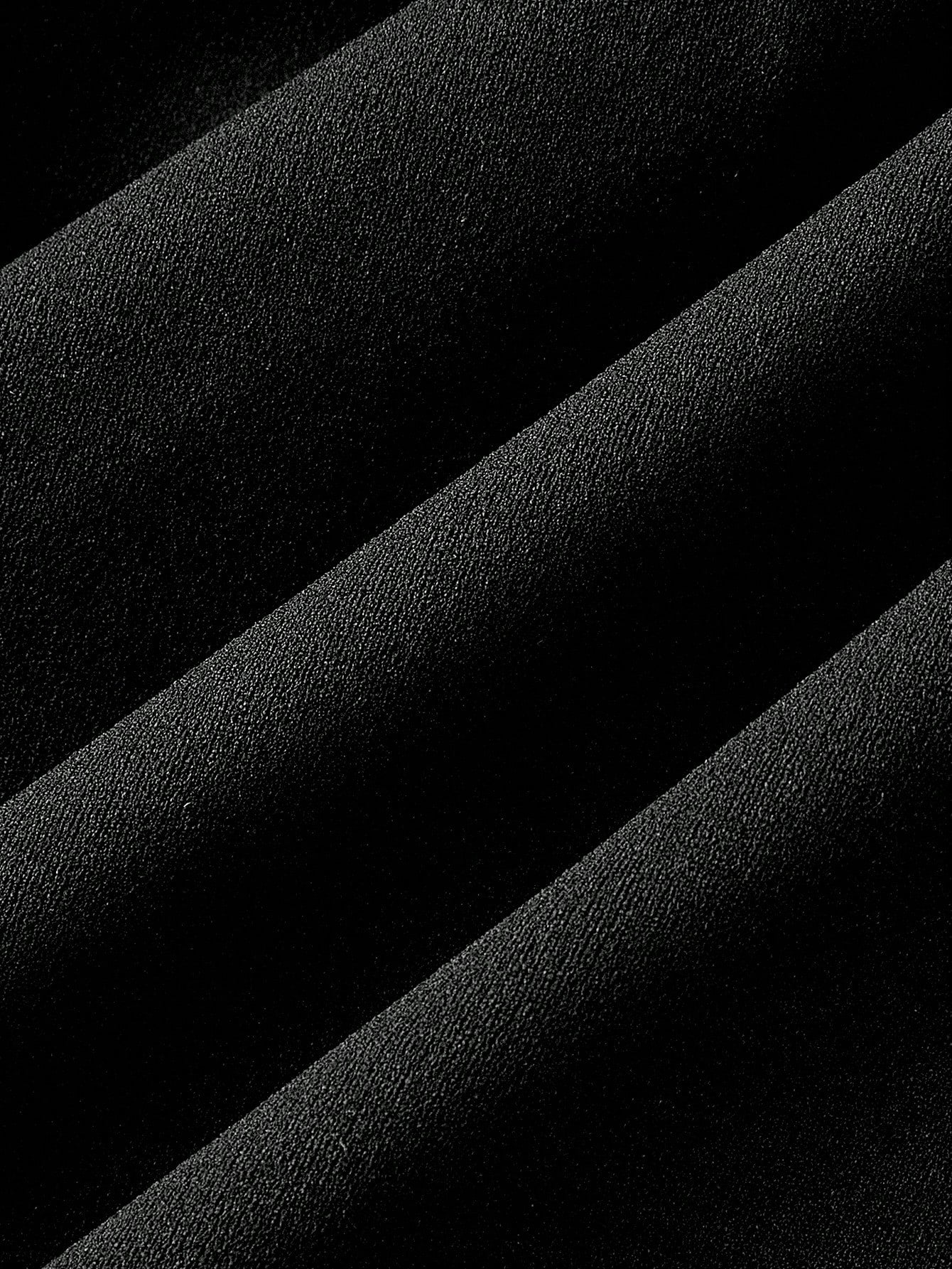 Black Long Sleeve Dress with Contrast Mesh Detail Flare Sleeves Tie Neck and High Collar Design