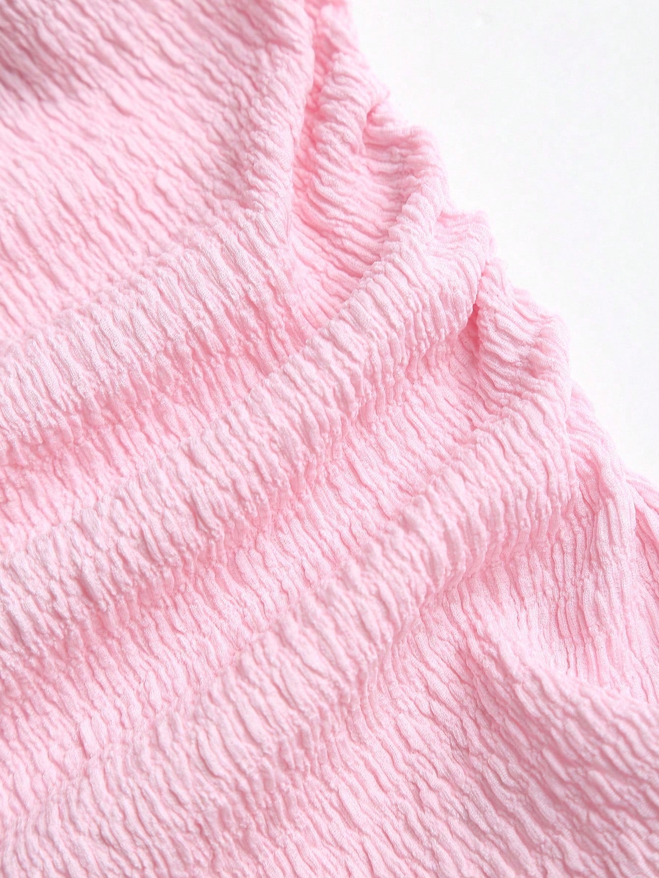 Textured Fabric Dress Neutral Color Single Piece Sleeveless Design For Daily Styling