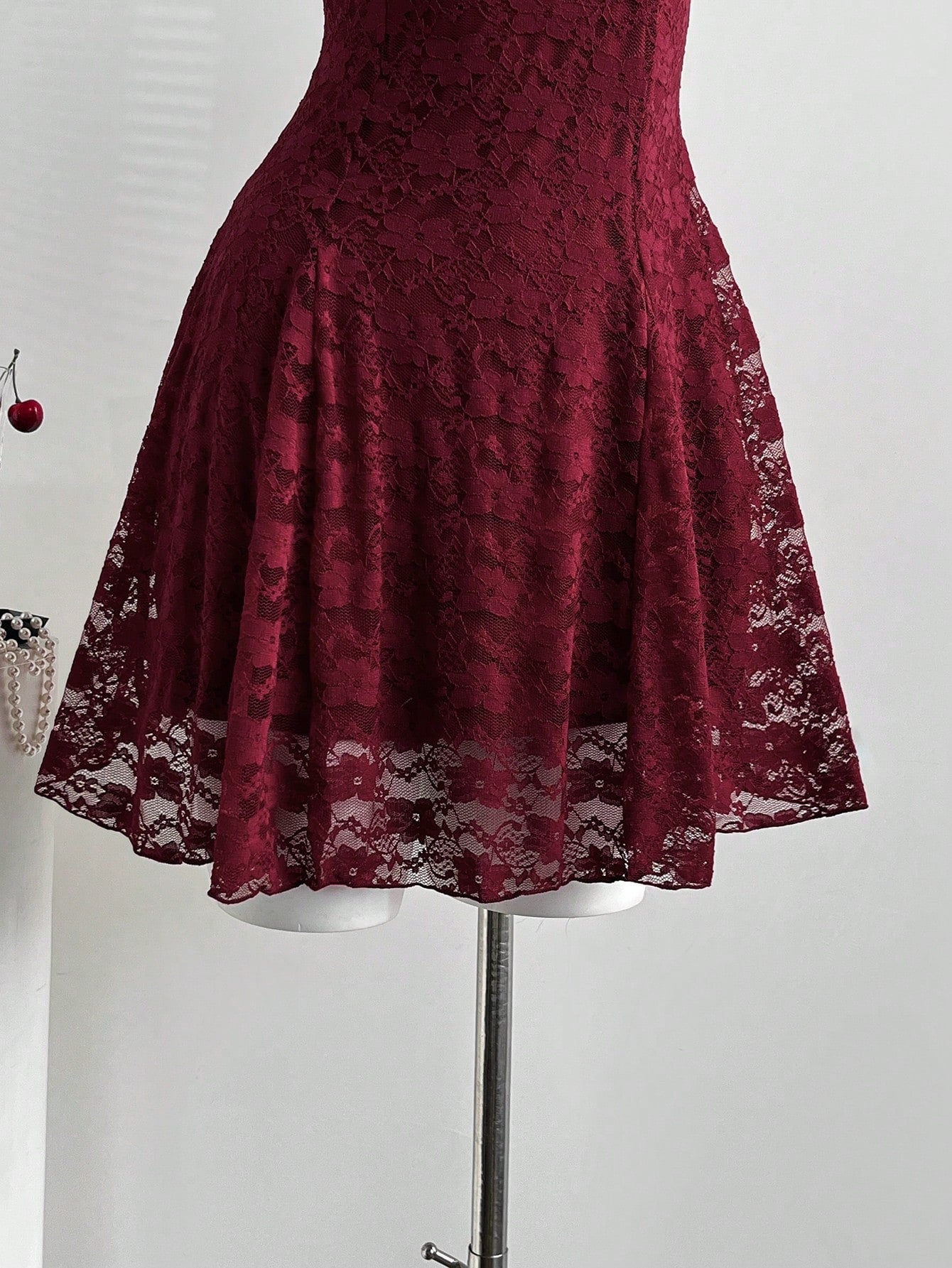 Solid Color Mini Dress Pink Color Single Piece Ruffle Detail Textured Fabric Design For Daily Styling