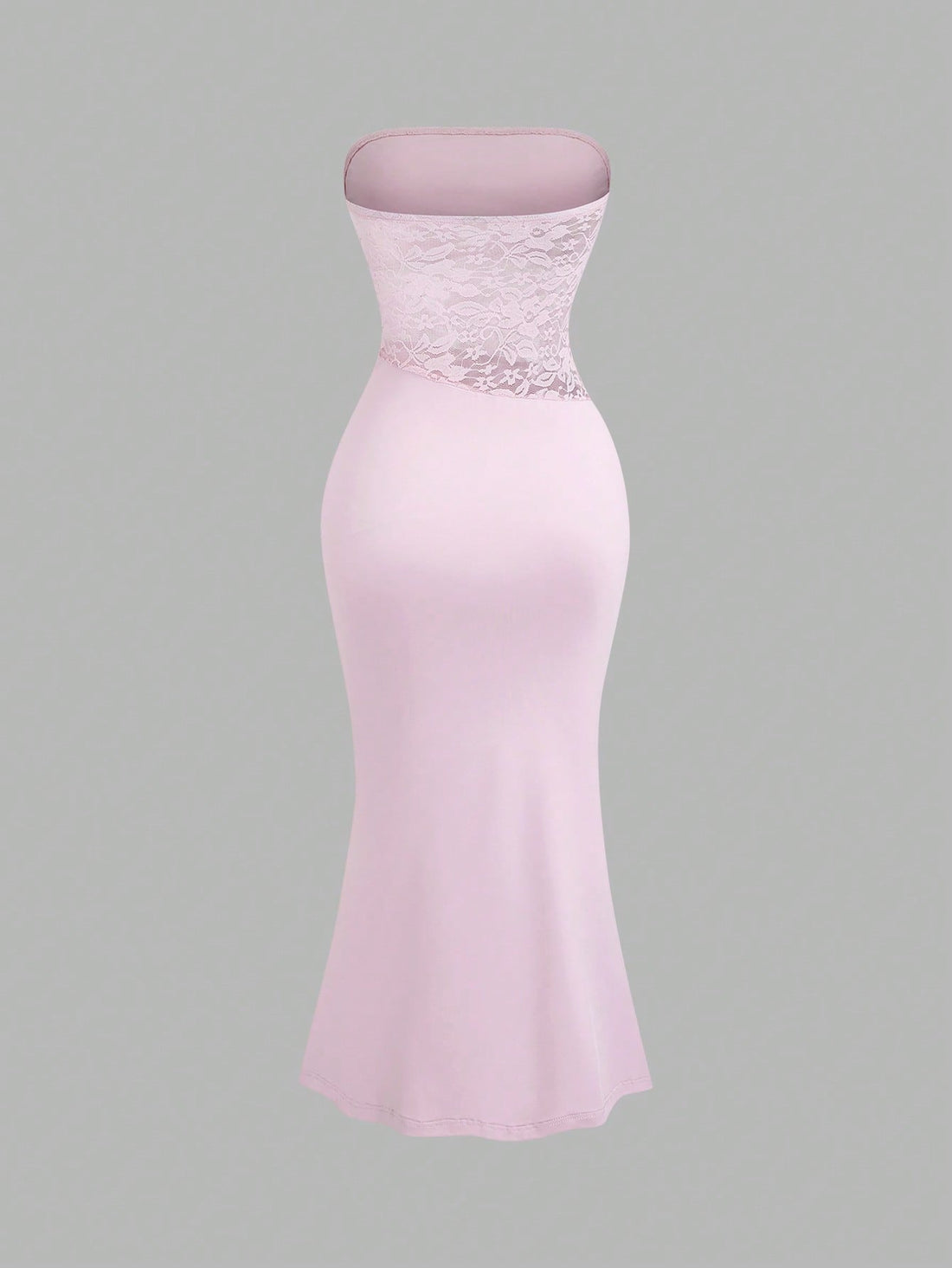 Women’s Pink Halter Neck Long Dress with Flared Hem, Single Piece, For Daily Styling