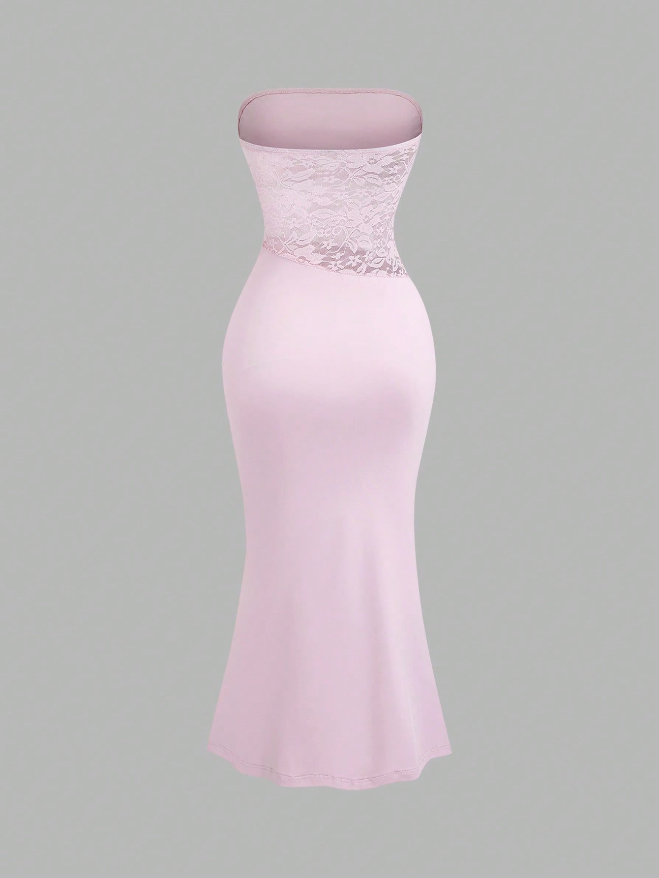 Women’s Pink Halter Neck Long Dress with Flared Hem, Single Piece, For Daily Styling