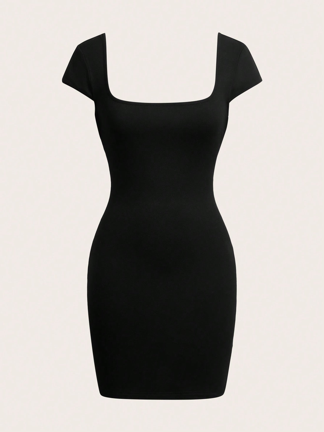 Solid Color Mini Dress Neutral Color Single Piece Sleeveless Design For Casual Wear