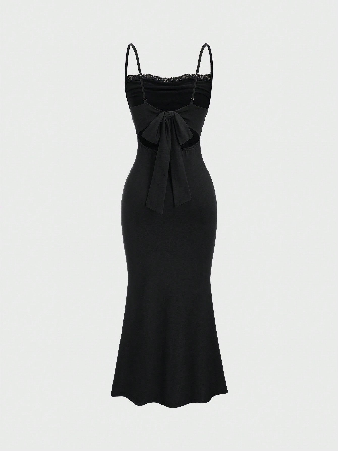 Textured Knit Maxi Dress Black Color Single Piece Ruched Detail Sleeveless Design For General Occasions