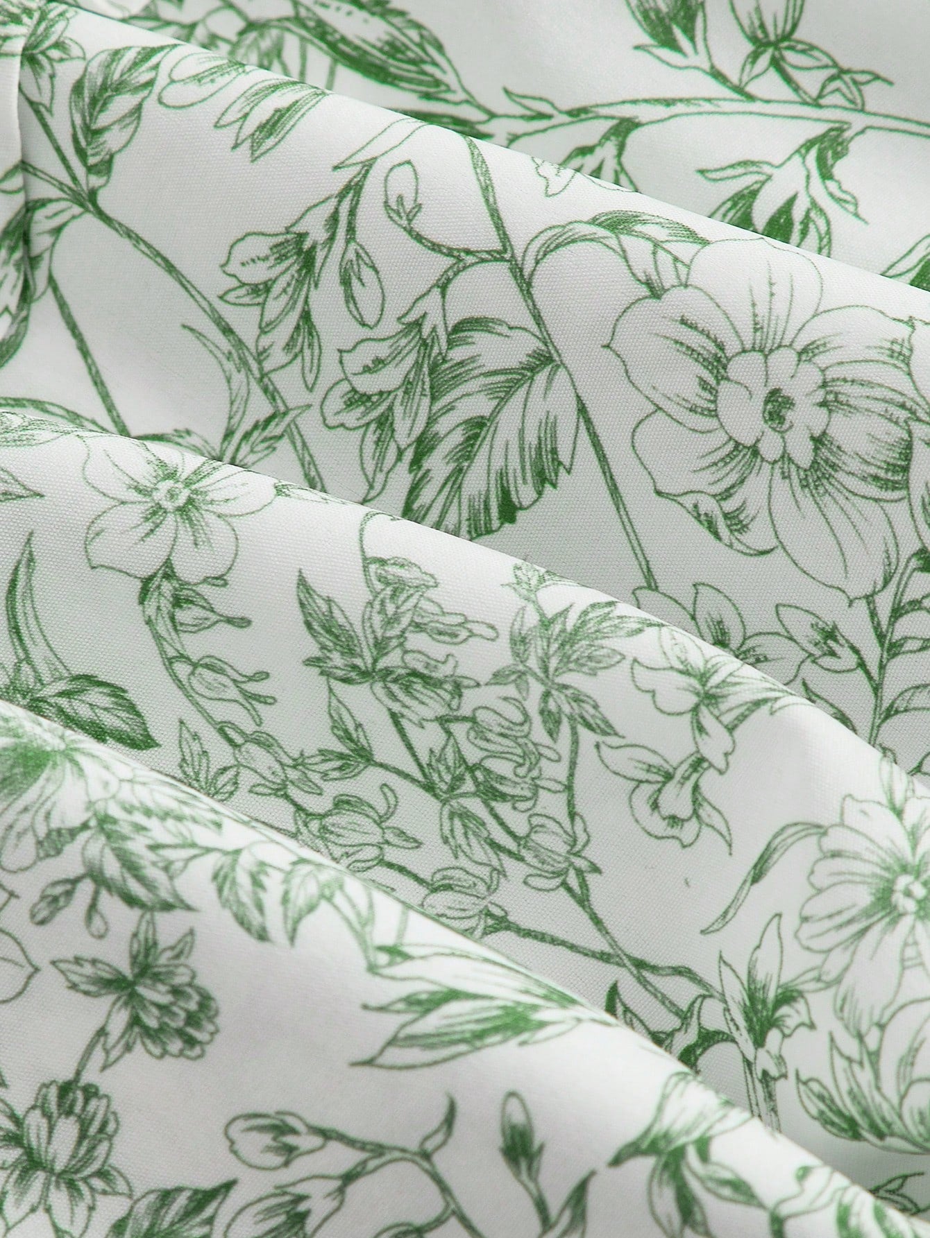 Porcelain Print Dress Blue and White Color Single Piece Oblique Waist Design For Daily Styling