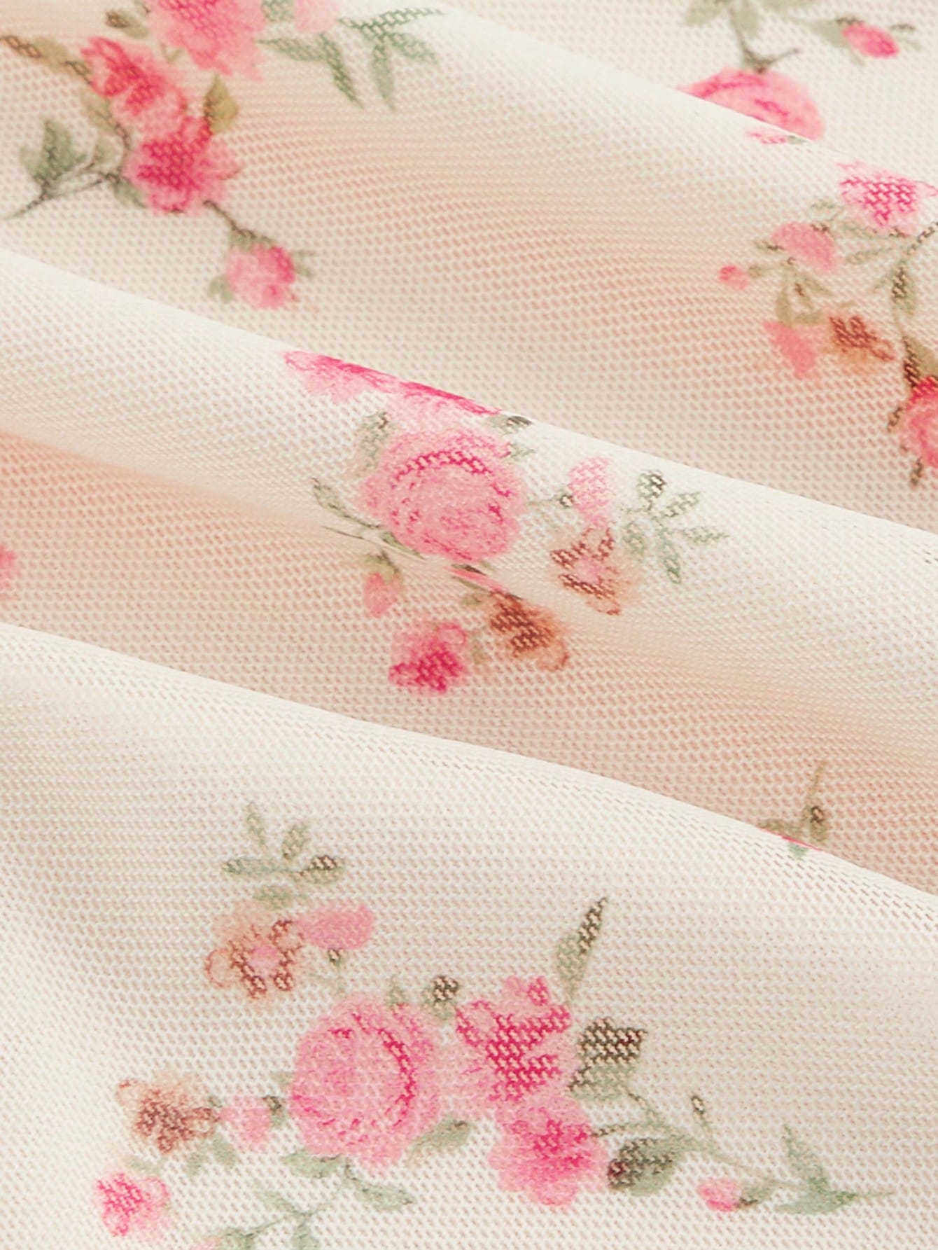 Floral Print Dress Pastel Color Single Piece Sleeveless Flared Hem Design For Daily Styling