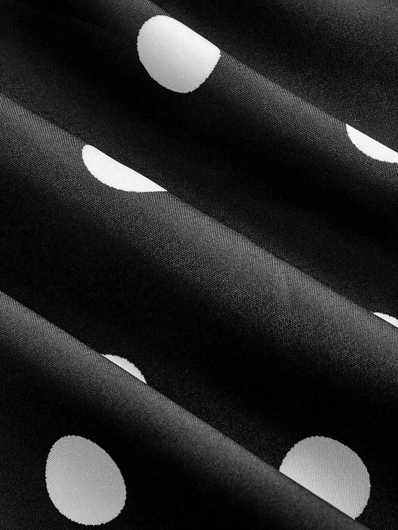 Polka Dot Pattern Long Dress Neutral Color Single Piece Bandeau Design For General Occasions