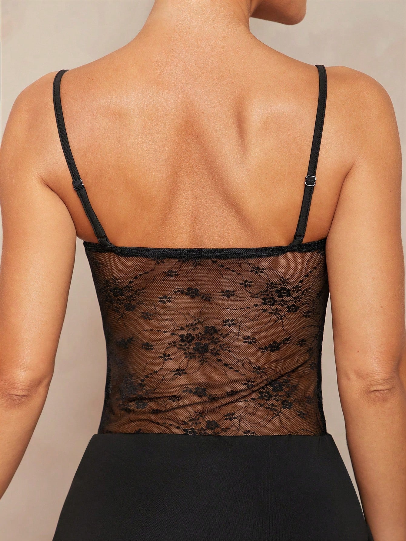 Satin Asymmetrical Spaghetti Strap Lace Splicing Bodycon Mermaid Dress for Beach, Banquet, and Special Events