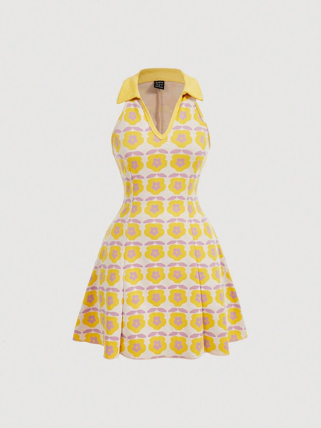 Knitted Fabric Dress Red Color Single Piece Sleeveless Design For Daily Styling