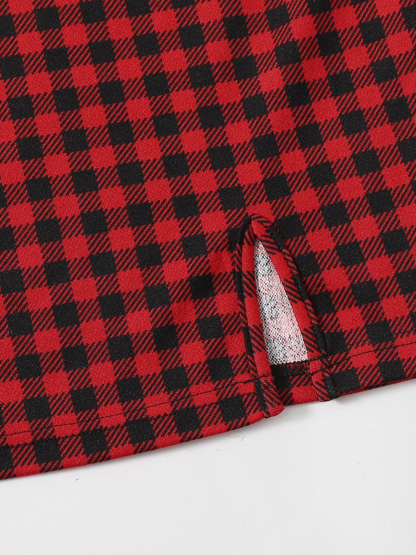 Plaid Pattern Mini Dress Neutral Color Single Piece Sleeveless Cami Design For Casual Wear