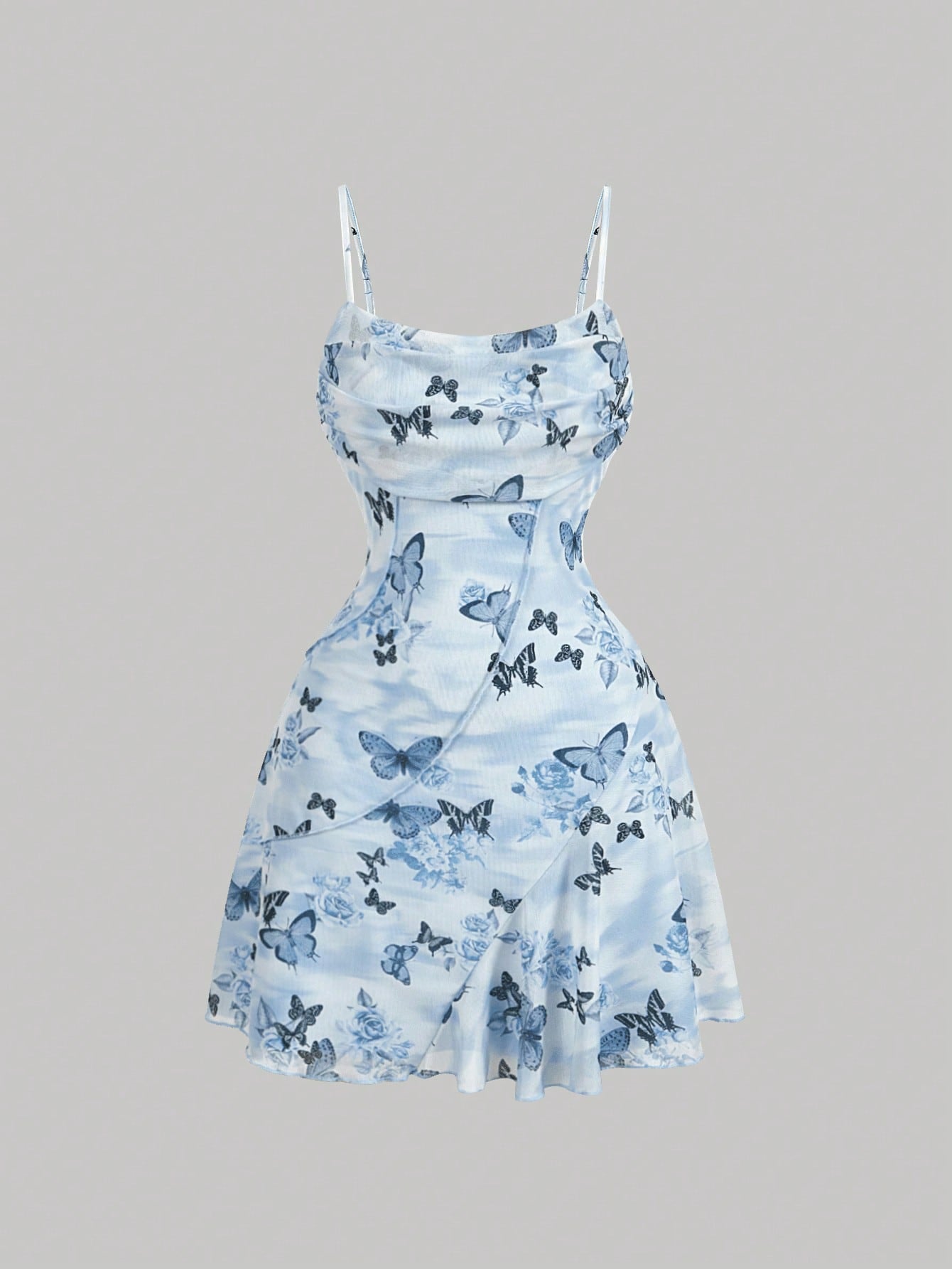 Floral Pattern Short Dress Olive Green Color Single Piece Short Sleeve Design For Daily Styling