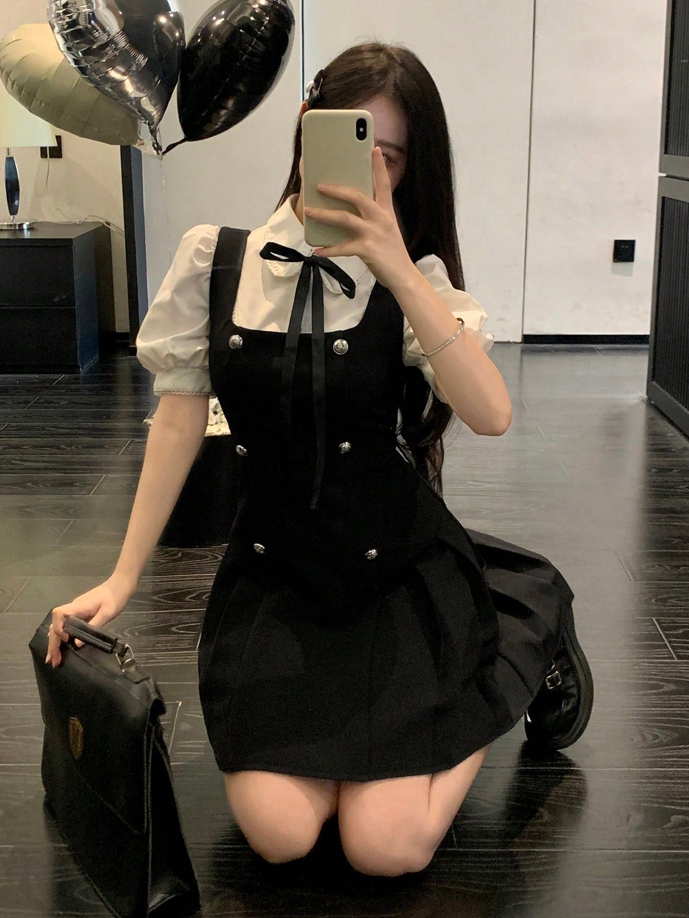 Women’s Woven Fabric Dress, Sleeveless Buckle Detail Design, 1 Piece, For Seasonal Everyday Wear