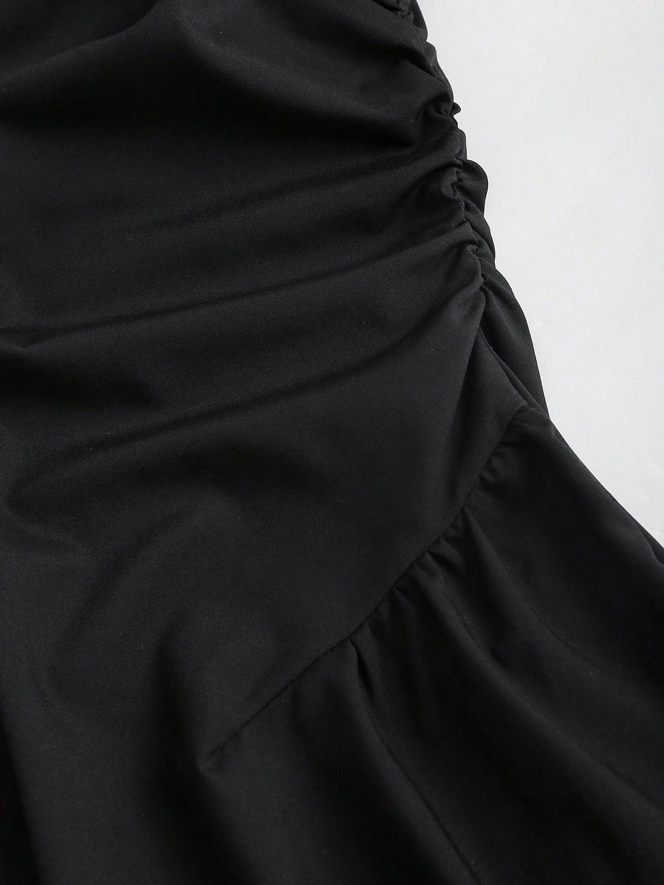 Solid Color Shirt Dress Neutral Color Single Piece Short Sleeve Design For Casual Wear