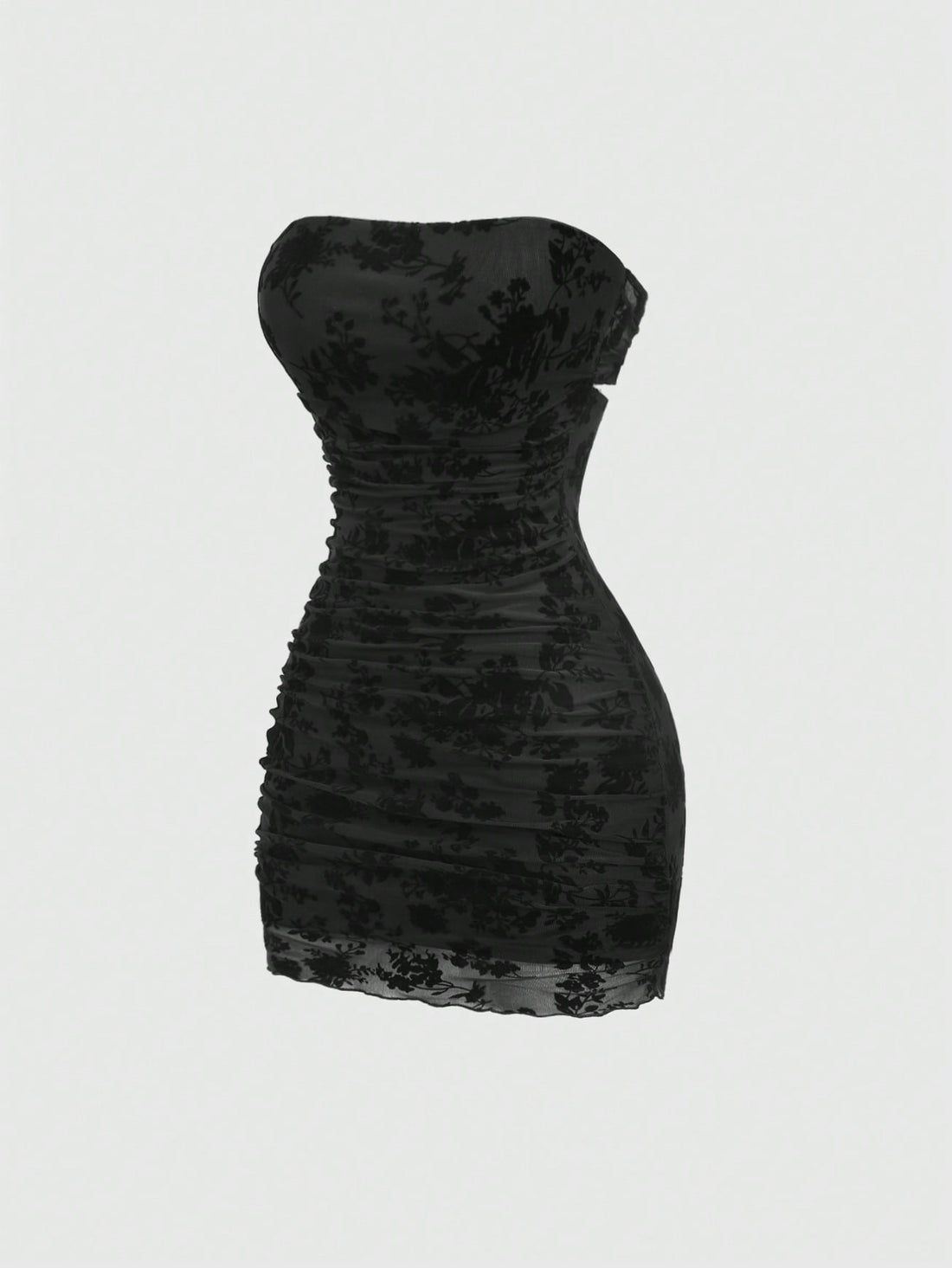 Solid Color Mini Dress Neutral Color Single Piece Halter Neck Embroidered Detail Design For Daily Styling