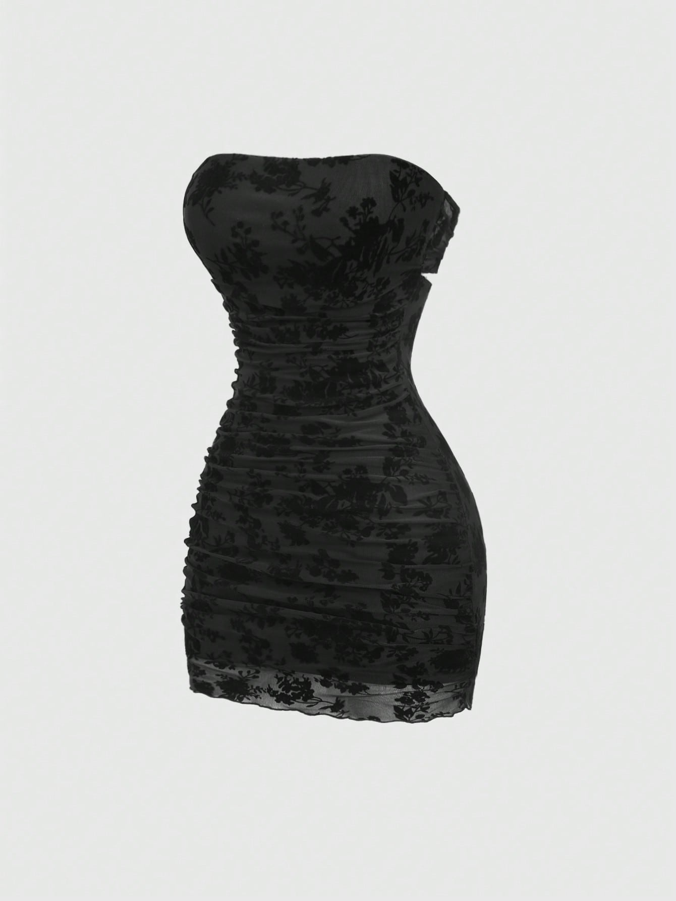 Solid Color Mini Dress Neutral Color Single Piece Halter Neck Embroidered Detail Design For Daily Styling