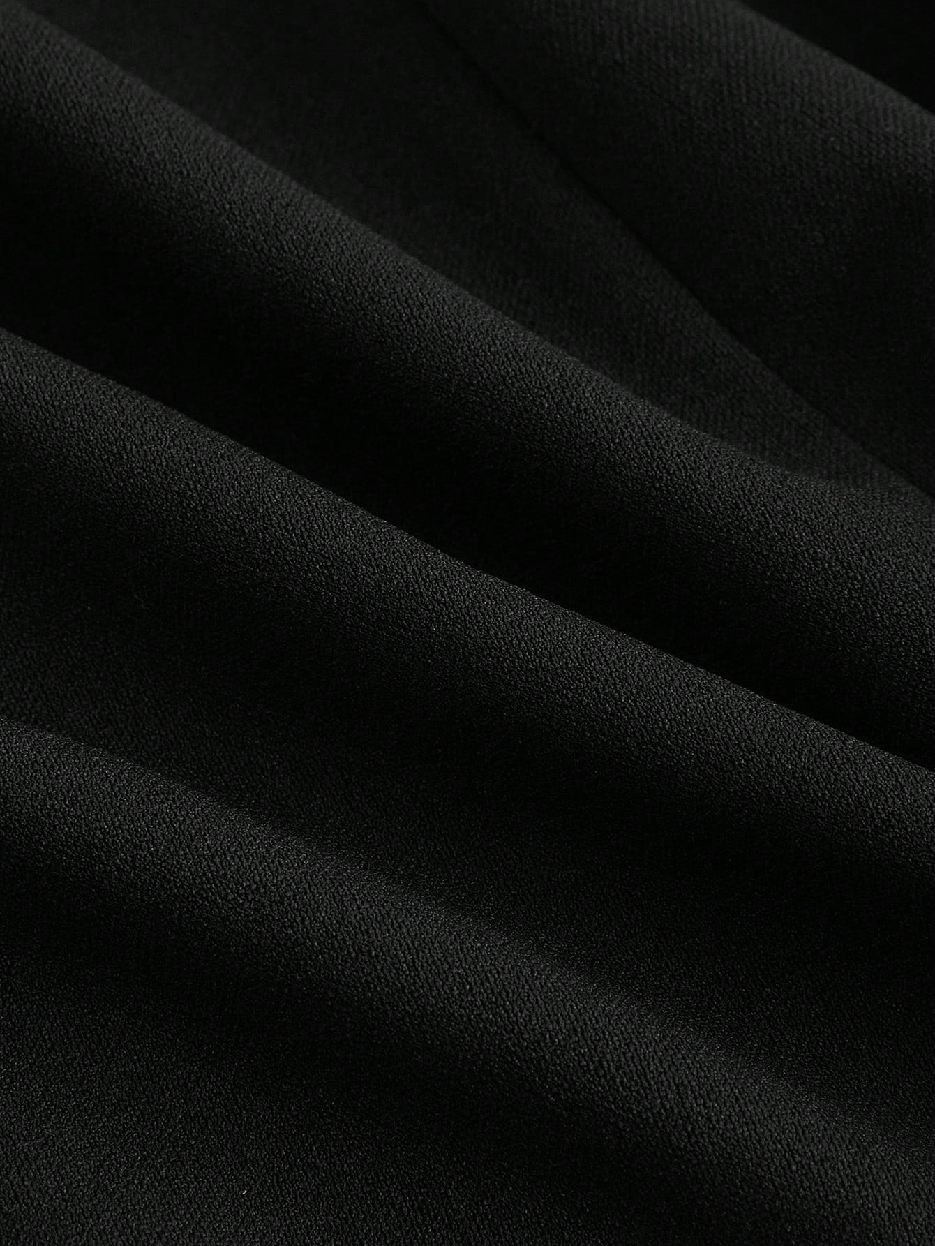 Black and Blue Color Block Shirt Dress with Puff Sleeves Short Length for Everyday Wear