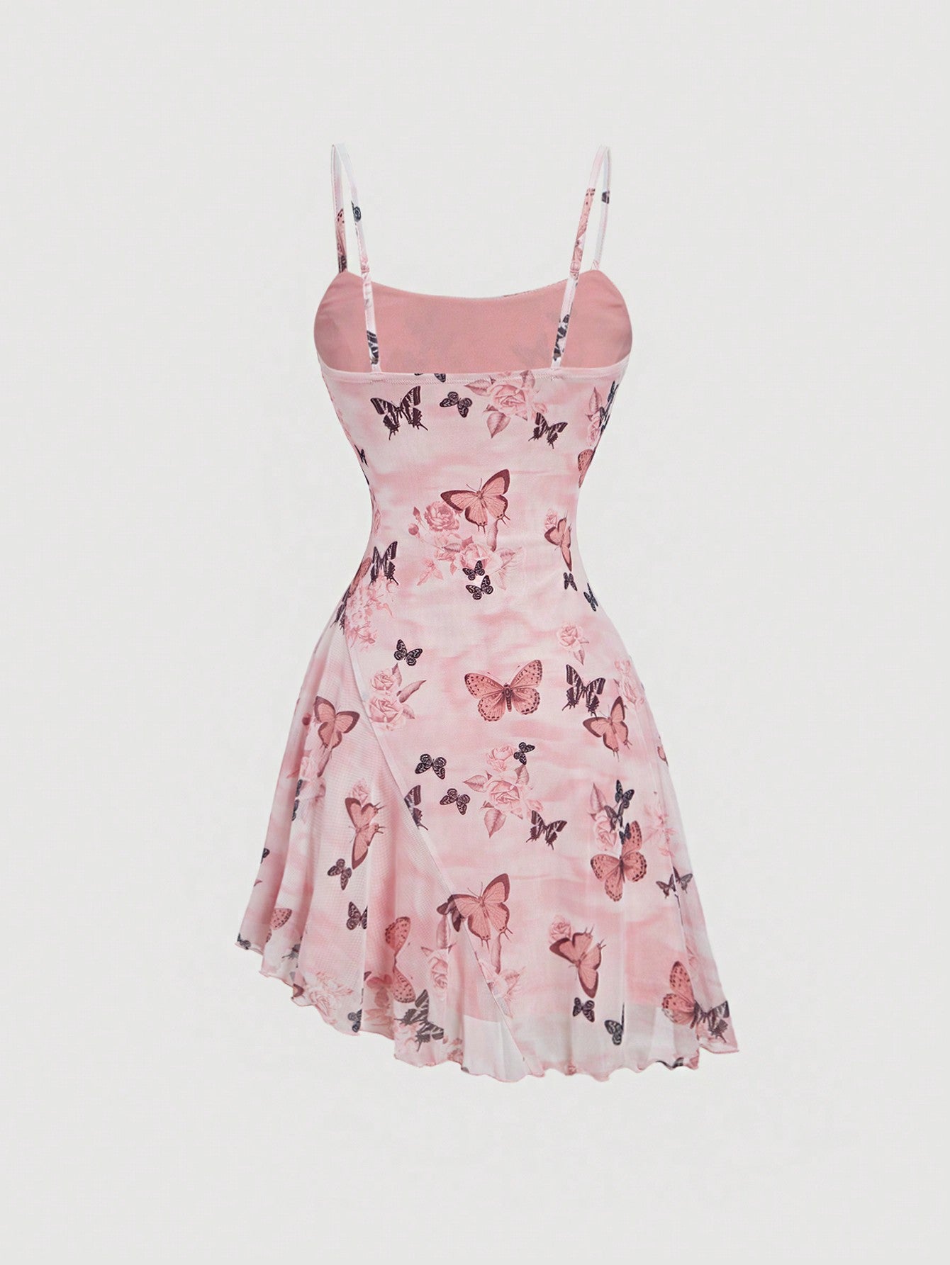 Floral Pattern Short Dress Olive Green Color Single Piece Short Sleeve Design For Daily Styling